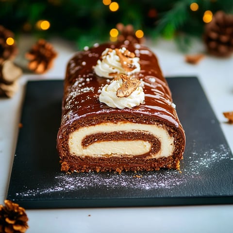 Bûche façon Kinder Délice Healthy