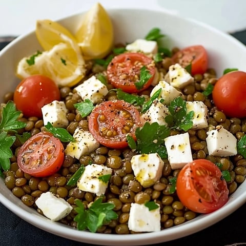 Salade de lentilles et feta