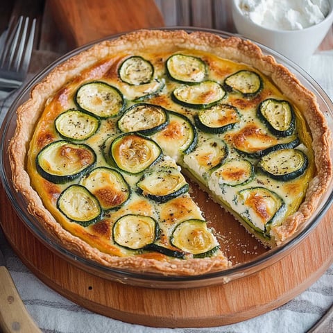Quiche courgettes et chèvre