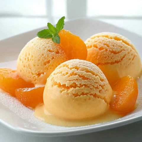 Glace à l'abricot {recette maison sans oeuf}