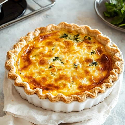 Quiche au brocoli et poulet