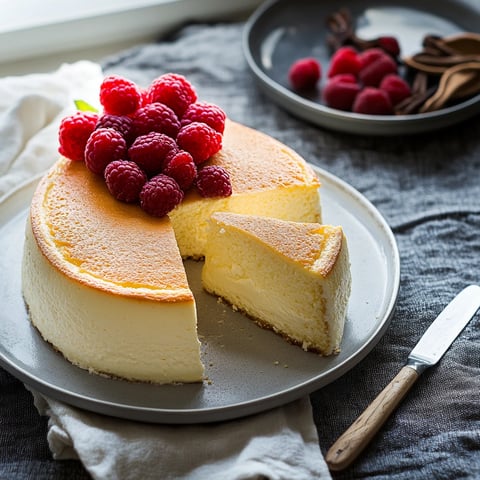 Dessert japonais moelleux et aérien au yaourt vanillé