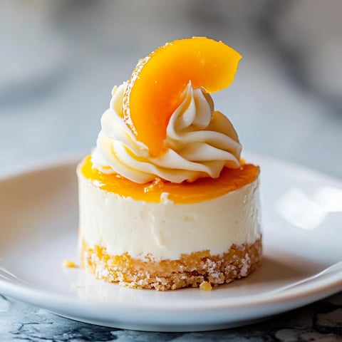 Mini Cheesecake pêche sans cuisson