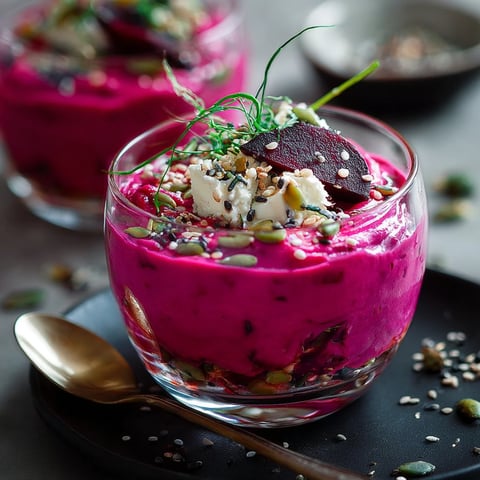 Verrines betteraves et feta