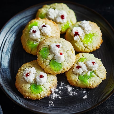 Un plat contenant des cookies effrayants avec des noix de coco.