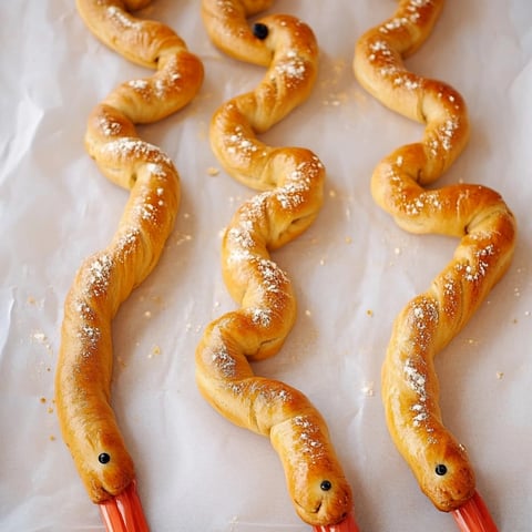 Des baguettes serpents pour Halloween.