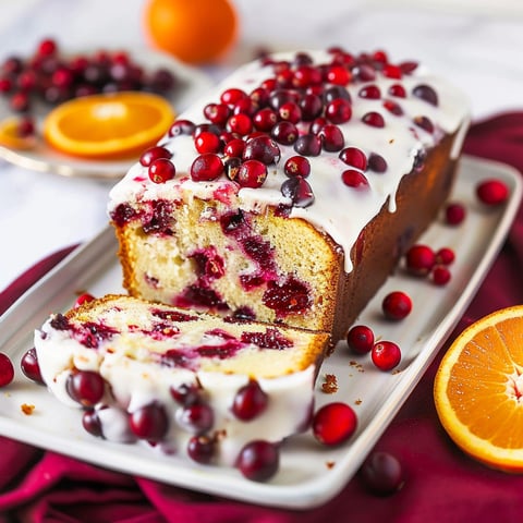A slice of cranberry orange loaf.