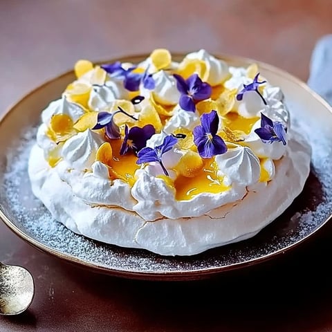 A dessert with lemon curd and whipped cream.