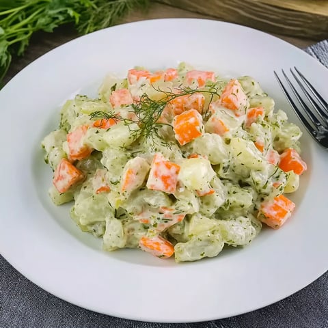 A plate of macédoine facile.