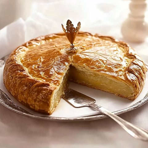 A slice of galette des rois.