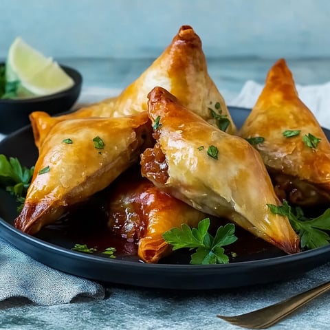 A plate of briouate poulet.
