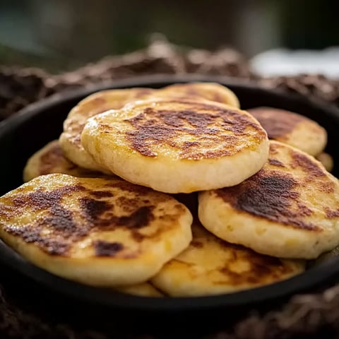 A bowl of brown and yellow food.